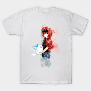 Cells at Work - Red Blood *watercolor* T-Shirt